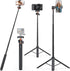 UURig VRIG 55" Selfie Stick Tripod with Hidden Phone Holder, TP-16 Extendable Camera