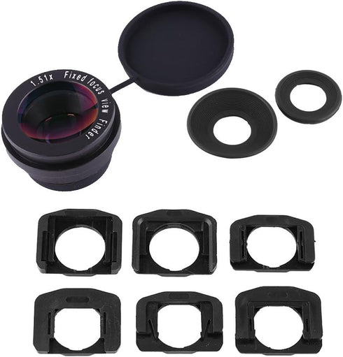 ZZIOLYTHICTRADING 1.5X Fixed Focus Viewfinder Eyepiece Magnifier for DSLR Camera, Durable Eyecup with