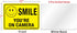 (2 Pack) Faittoo Smile You're On Camera Sign, Reflective 10x7 Rust Free .40 Aluminum, UV Protected, Weather Resistant, Durable Ink, Indoor & Outdoor Use for Home Business CCTV Security Camera by Faittoo