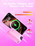 Gidues M2 20000mAh 35W Pack Portable Charger, Power Bank, PD Ultra Fast USB-C Built-in Cable, Compact Cute Mini