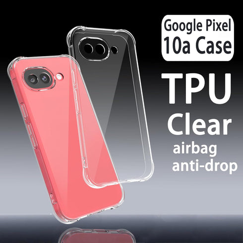 Osophter 10A 10A for Pixel Case: Clear Women Girls Boys Reinforced Corners TPU Shock-Absorption Flexible for Google