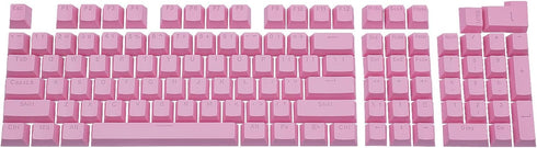 Granvela Keycaps, 104 Keys ABS Keycap Set for Mechanical Keyboards, ANSI US-Layout, Light Pink for RGB