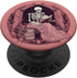 Librarian Skeleton Gothic Goth Book Reading Lover, Pink PopSockets Standard PopGrip