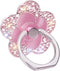 Bling Cute Flower Cell Phone Ring Holder with Crystal Rhinestone, 360° Rotation Metal Finger Stand for iPhone Samsung