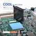 Thermal Pad 6W/mK 4 Pack, 100x100mm, 0.5mm, 1mm, 1.5mm, 2mm Silicone Cooling Pad, Non-Conductive Heat Resistance for