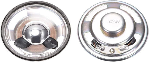 uxcell 3W 4 Ohm DIY Magnetic Speaker, 50mm Round Shape Replacement Loudspeaker, 2pcs