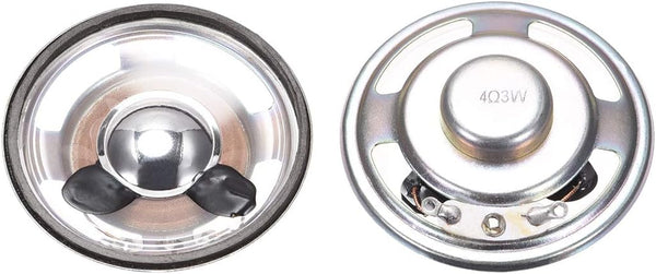 uxcell 3W 4 Ohm DIY Magnetic Speaker, 50mm Round Shape Replacement Loudspeaker, 2pcs