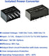 MUXWELL 4 Pack 12V 15V 10.8V-13.2V, 15V, 3W 19.5x10x7 mm DC-DC to Isolated Power Convert, Input Output Isolated Power