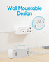 Flat Plug Power Strip, Olcorife 5ft Flat Extension Cord with 6 Outlets, 3 USB Ports (1 USB C), Surge Protector for Home
