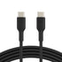 Belkin USB-C to USB-C Cable (1M/3.3ft) - Fast Charging for iPhone 15, Galaxy S23, Pixel, iPad Pro - Black