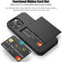 Nvollnoe 16 6.9 inch(Black) Compatible with iPhone Pro Max Case with Card Holder Dual Layer Heavy Duty Protective