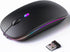 Wireless Bluetooth Mouse, Portable Silent Mouse (Bluetooth 5.2 & USB Receiver) for Laptop/Desktop/Tablet, Black