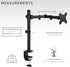 VIVO Single Monitor Arm Desk Mount, Holds Screens up to 32 inch Regular and 38 inch Ultrawide