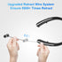 5.0 Bluetooth Neckband Bluetooth Headphone, Sweat Resistant Noise Cancelling Stereo Headphones, and Retractable Ear