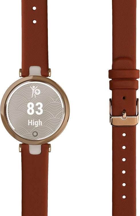 kwmobile Real Leather Watch Strap for Garmin Lily Sport, Replacement Sports Wristband with Clasp