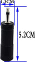 zdyCGTime 3.5mm to 6.35mm Adapter Mono Audio Male to Female Mic Plug Converter (5 Packs)