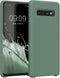 kwmobile Case for Samsung Galaxy S10, TPU Silicone Phone Cover with Soft Finish, Forest Green