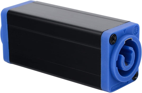 GELRHONR ZAC3MM-1 AC Powercon Coupler, LED Power Connector, Stage Lighting Power Extension Connector - Blue 20A (1 Pack)