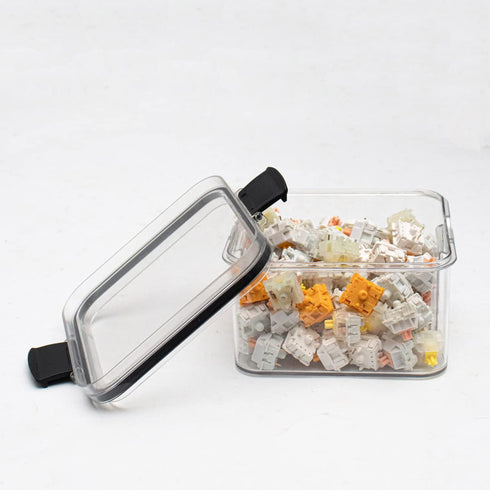 3 pcs Keyboard Switch Container, Transparent Plastic Sealed Box for Mechanical Keyboard Switches and Keycaps Storage