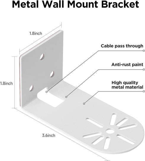 OLAIKE Adhesive Metal Wall Mount for Google Nest Cam (Battery)/Indoor Security Cam & Wyze Cam Pan V3/V2