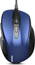 TECKNET USB Wired Mouse, 6-Button Corded Computer Mouse with 4 Adjustable DPI, Optical