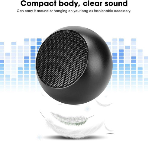 125 BM3D Aluminum Portable Bluetooth Speaker, Hi-Fi Stereo Sound, Compact Body, Clear Sound, Hands-Free Loudspeaker Box
