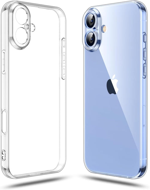 Shamo's Clear TPU Case for iPhone 17 with Camera Protection, Ultra Slim, Shockproof,