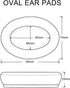 Replacement E55 Earpads for JBL E55BT Bluetooth Wireless Headsets, Foam Ear Cushion Pillow Parts Cover - Black