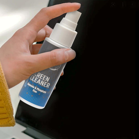 Screen Cleaner Spray Bottle with Microfiber Cloth for Electronics (1.70 Ounces), Ideal for Laptops, Phones, Tablets