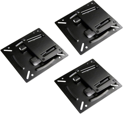 KICHOUSE 3pcs LCD Tv Wall Mount Bracket 14-24 Inch Metal Stand Holder Fixed