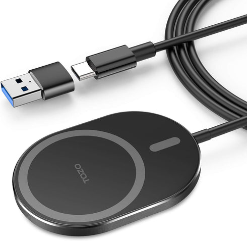 TOZO W10 Magnets Wireless Charger, Compatible for iPhone 14/14 Plus/14 Pro/14 Pro Max/13/Mini/Pro Max/12/Mini/Pro Max,