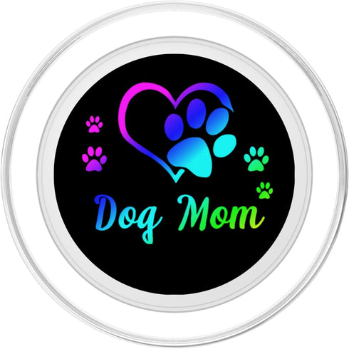 Cute Dog Mom Dogs Lover Day Design Black PopSockets Grip for MagSafe