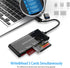 Rocketek USB3.0 7 1 USB C Multi Card Reader for SD, CF, Micro SD, XD, MS Cards - in Adapter Hub for Windows, Mac