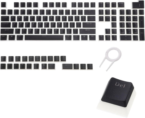 MECCANIXITY 130 Keys Pudding Keycaps Set with Keycap Puller, OEM Profile 60 Percent PBT for Mechanical Keyboard