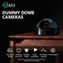 WALI Dummy (SD-4), 4 Packs, Fake Security CCTV Dome Camera with Flashing Red LED Light with Security Alert Sticker
