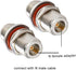 XRDS -RF 2PCS N Female to N Female Bulkhead Connector Coax Bulkhead Connector