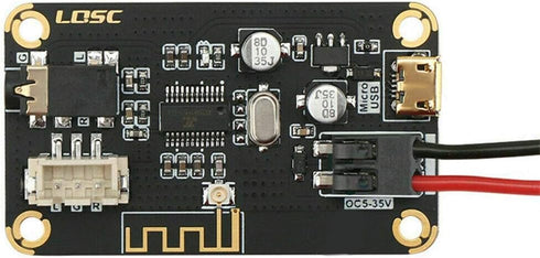 12V/24V Car Bluetooth 4.2 Audio Receiver Board, Sound Stereo Module Wire, 1Pcs.