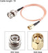 uxcell RG316 Coaxial Cable with BNC Male to SMA Male Connectors, 50 Ohm, 1 ft