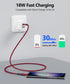 SUNGUY USB C Cable 3FT, 10Gbps USB C 3.1 Gen2 USB A to C Data Cable 3A Fast Charging Compatible with iPhone 15/15 Pro