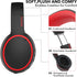 RORSOU B10 Bluetooth Headphones - Lightweight Over Ear, 50H Playtime, Wireless Stereo Bass, Mic, Volume Control, Black.