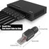 VCELINK RJ45 Connector Tool-Free, CAT6 Field Termination Plug, Gold Plated Modular Plug for 23 to 26 AWG Cable