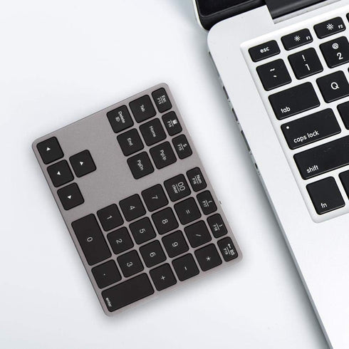 Bluetooth Numeric Keypad, 35 Keys Ultra Thin Number Pad, Bluetooth 5.0 Rechargeable for Tablet, Windows,