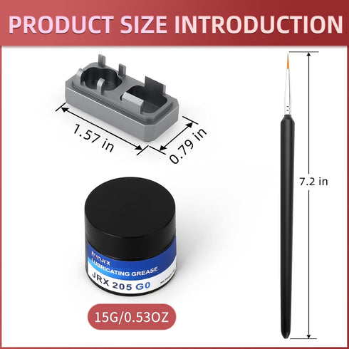 YIMAGUJRX RUNJRX Keyboard Switch Lube Kit JRX 205G0 0.53oz/15g, Switch Opener and Lube Brush for MX Cherry Panda Kailh