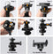 shenruifa 1/4 Inch 360 Adjustable Gooseneck Webcam Stand Phone Holder with Universal Screws, Flexible Arm Desk Bed