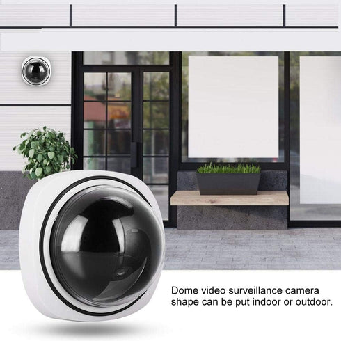 Outdoor Indoor Fake Camera, Wireless Home Security Dome Simulated Surveillance Camera for Homes & Business