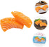 2pcs SUPVOX Realistic Artificial Salmon Slice Models Simulation Sashimi Decor for Home Restaurant and Kitchen Display