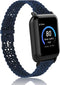 Compatible for 3Plus Vibe Plus Band, Silicone Lace Slim Thin Hollow-Out Replacement Straps for 3Plus Vibe Smartwatch