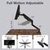 VYNTERA 1334 Setup Single Monitor Arm Desk Mount Adjustable Gas Spring Monitor Stand for Screens, Full Motion Swivel