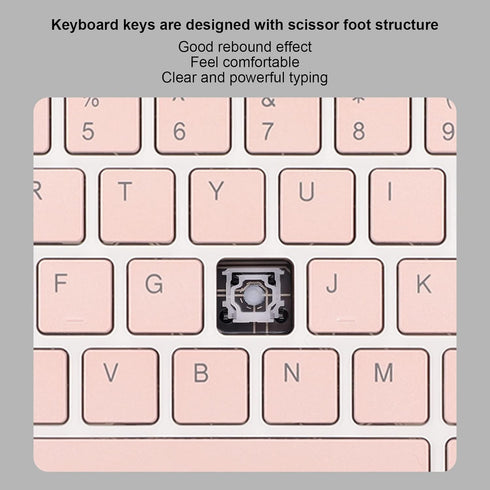 Bluetooth Keyboard Mouse Set, 10 Inch Ultra Thin Quiet Keyboard with DPI Mouse, Composite Keys Combo for Cellphone