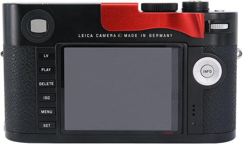 Haoge THB-M24R Metal Hot Shoe Thumb Up Rest Hand Grip for Leica M Typ240, M262, M-D, Red